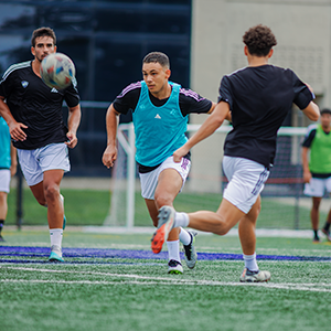 UB soccer team playing